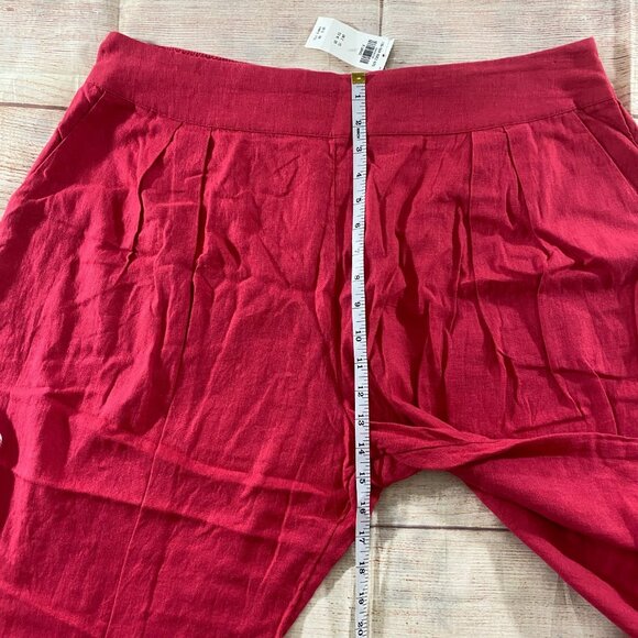 NWT Abercrombie & Fitch Women's Pink Wide Leg Casual Pants - XL R - Picture 6 of 15